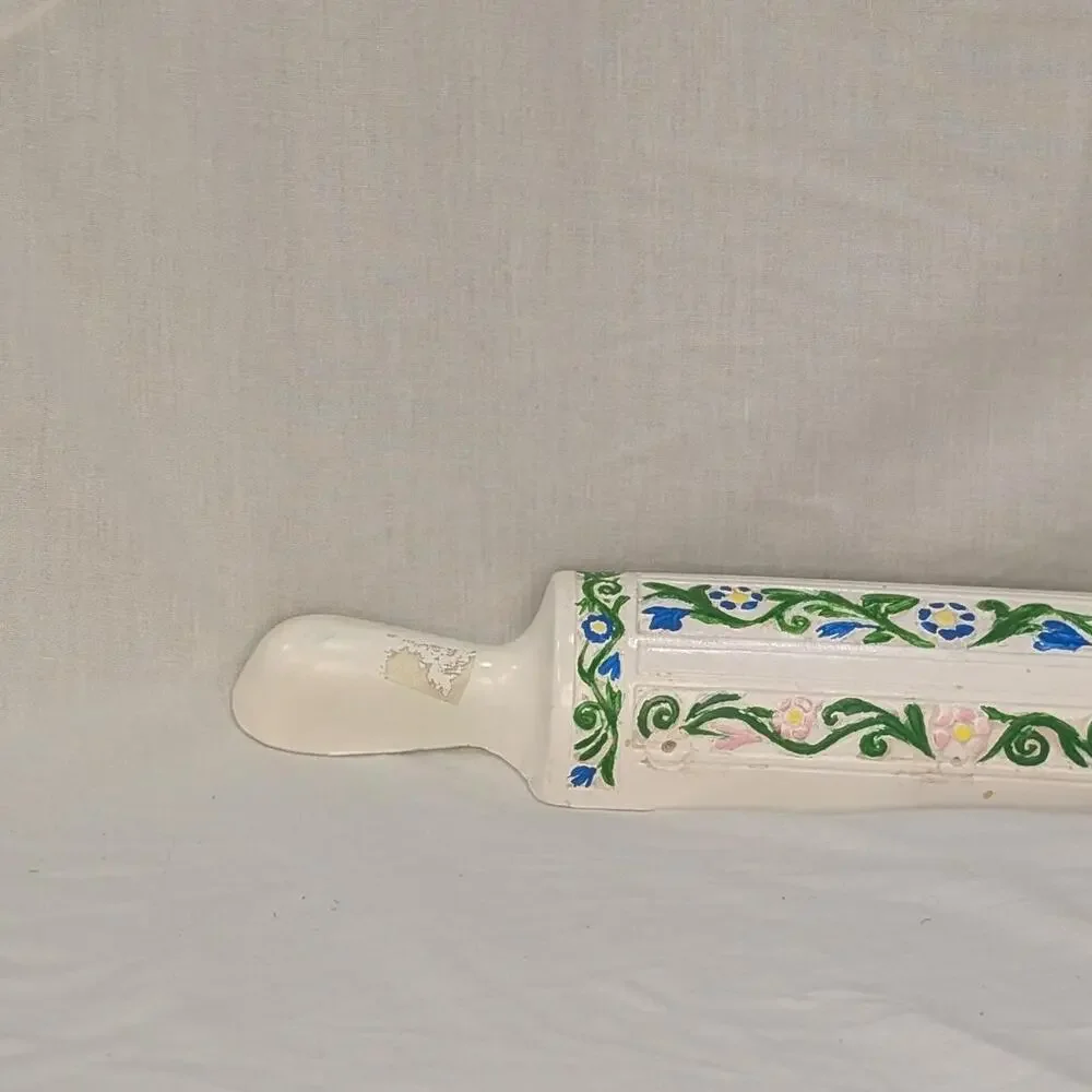 Handmade ceramic rolling pin with
